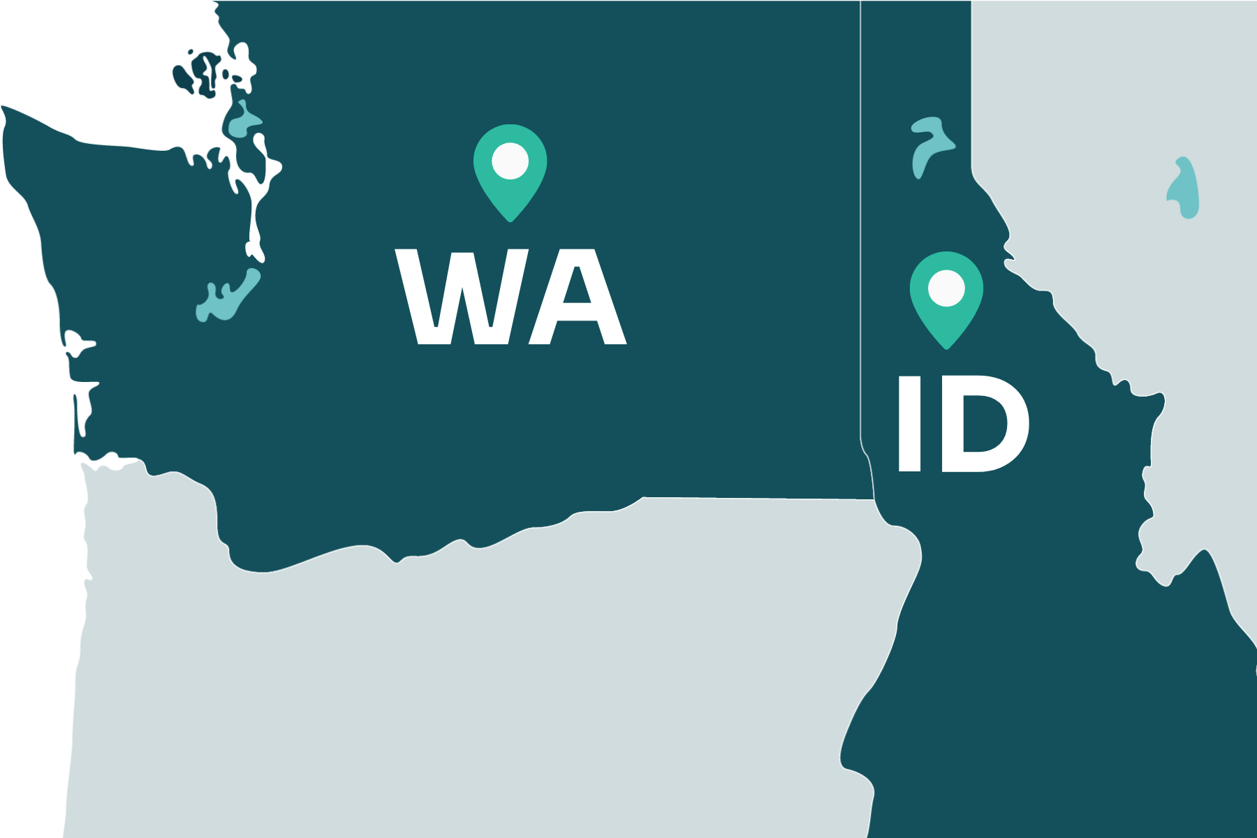 A map displaying location of Virtual Care