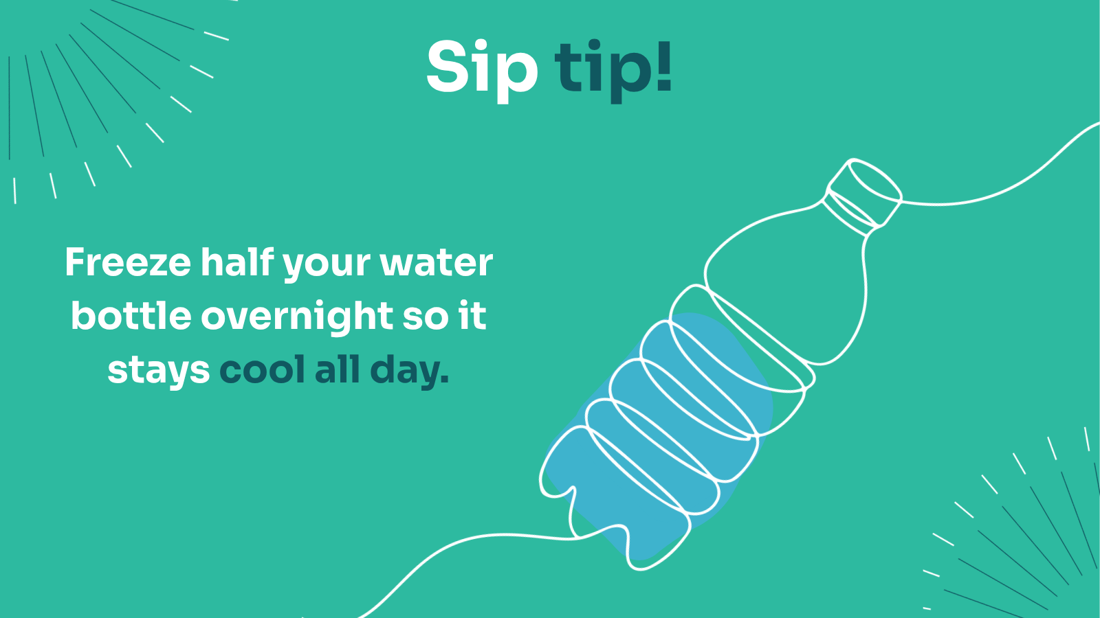 Sip Tip: Freeze Water Bottle