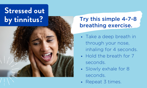 Tinnitus breathing exercise graphic