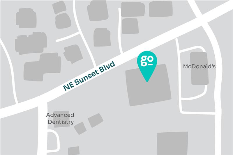 A map displaying location of MultiCare Indigo Urgent Care - Renton